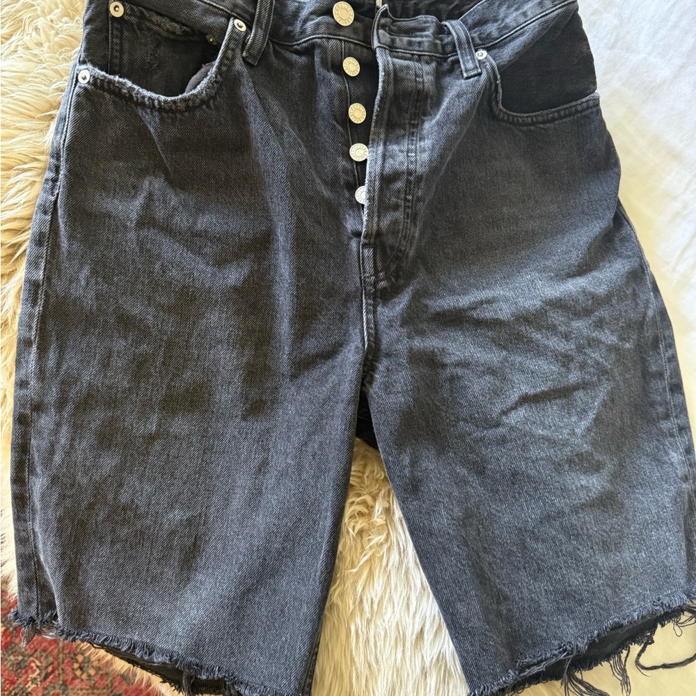 Agolde Charcoal Jean Shorts